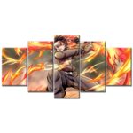 Tableau Tanjiro Demon Slayer Kimetsu No Yaiba 1 Toile Avec Cadre