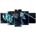 Tableau Tanjiro Demon Slayer Kimetsu No Yaiba 4 Toile Avec Cadre