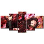 Tableau Tanjiro Nezuko Demon Slayer Kimetsu No Yaiba 4 Toile Avec Cadre