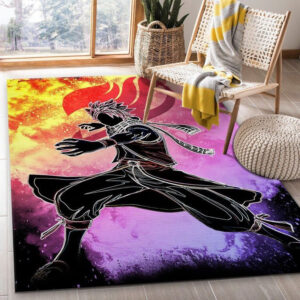 Tapis de salon Fairy Tail Natsu Dragneel L'âme de la salamandre Tapis de chambre