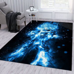 Tapis de salon Anime Tranks lave bleue Tapis de chambre