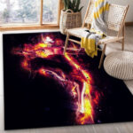 Tapis de salon Anime Avatar Aura Feu Tapis de chambre