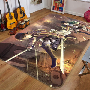 Tapis de salon L'Attaque des Titans-Attack On Titan Anime 3 Tapis de chambre