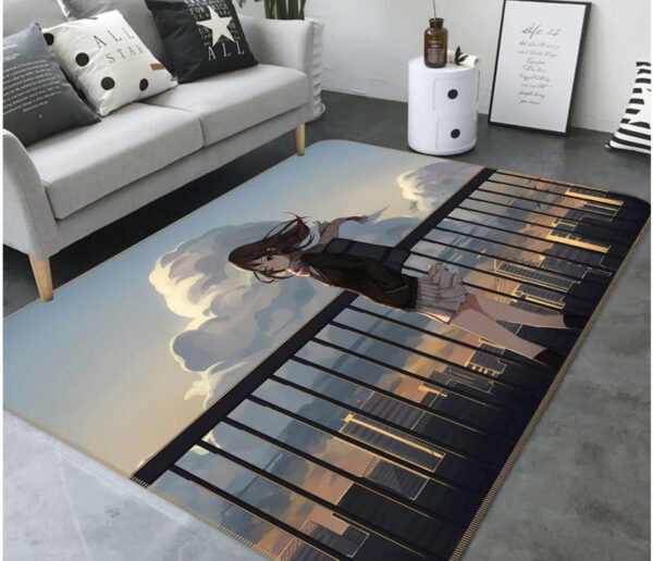 Tapis de salon Cendrillon - Cinderella Filles Anime 4 Tapis de chambre
