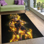 Tapis de salon Anime Songohan Super Aura Tapis de chambre