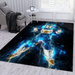 Tapis de salon Anime Vegeta Ultra Instinct Tapis de chambre