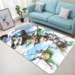 Tapis de salon L’Attaque des Titans-Attack On Titan Anime 8 Tapis de chambre