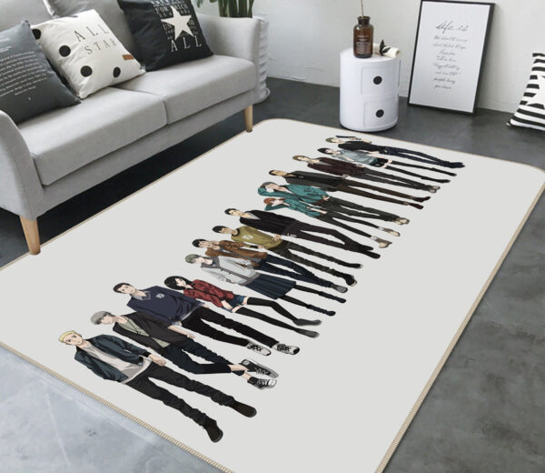 Tapis de salon L'Attaque des Titans-Attack On Titan Anime 11 Tapis de chambre