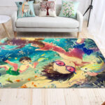 Tapis de salon Garçon Natation Anime 1 Tapis de chambre