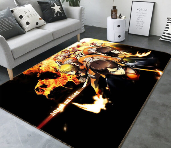 Tapis de salon L'Attaque des Titans-Attack On Titan Anime 44 Tapis de chambre