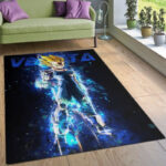 Tapis de salon Anime Vegeta Aura Instinct Tapis de chambre