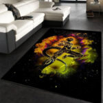 Tapis de salon Boule de Dragon Freezer dorée Tapis de chambre
