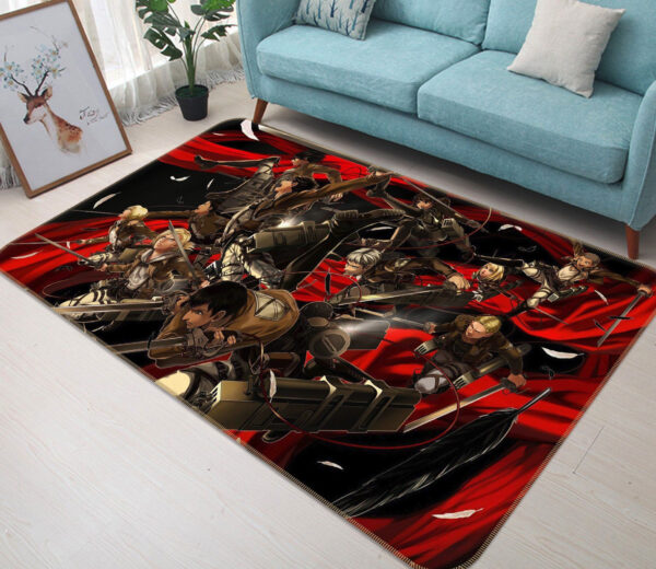 Tapis de salon L'Attaque des Titans-Attack On Titan Anime 6 Tapis de chambre