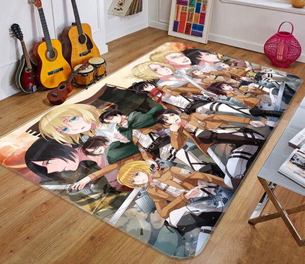 Tapis de salon L'Attaque des Titans-Attack On Titan Anime 19 Tapis de chambre