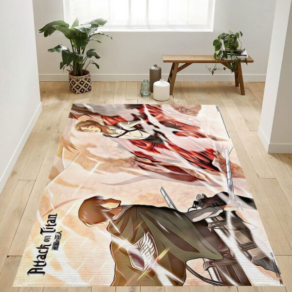 Tapis de salon L'Attaque des Titans-Attack On Titan Wind Tapis de chambre