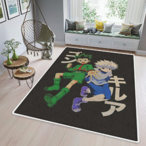 Tapis de salon Hunter X Hunter Gon And Killua Anime Tapis de chambre