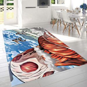 Tapis de salon L' L'Attaque des Titans-Attack On Titan double équipe Tapis de chambre