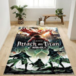 Tapis de salon L’Attaque des Titans-Attack On Titan Saison 2 Teaser One Sheet Tapis de chambre