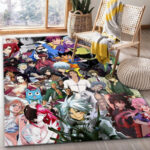 Tapis de salon Tous les personnages Anime Manga Crossover 1 Tapis de chambre