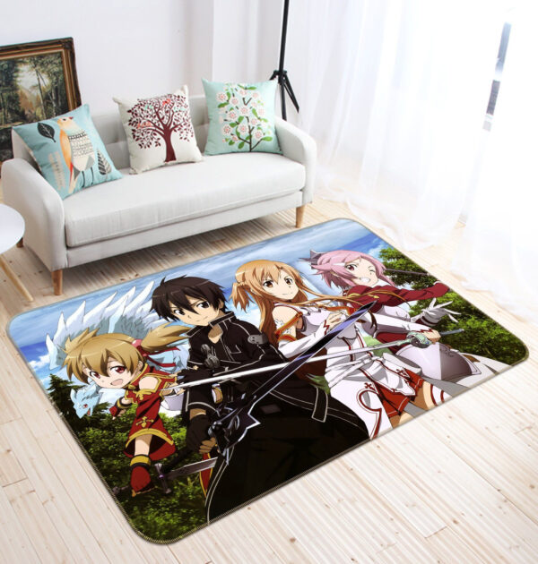 Tapis de salon Sword Art Online Anime 19 Tapis de chambre