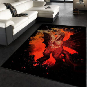 Tapis de salon Trois têtes Dragon King Ghidorah Anime Hero Tapis de chambre