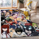 Tapis de salon Tous les personnages Anime Manga Crossover 4 Tapis de chambre