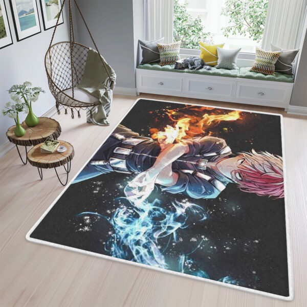 Tapis de salon Todoroki Shouto My Hero Academia Tapis de chambre