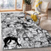 Tapis de salon Visage de fille anime Tapis de chambre