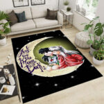 Tapis Inuyasha avec sa petite amie sur la lune Tapis de chambre
