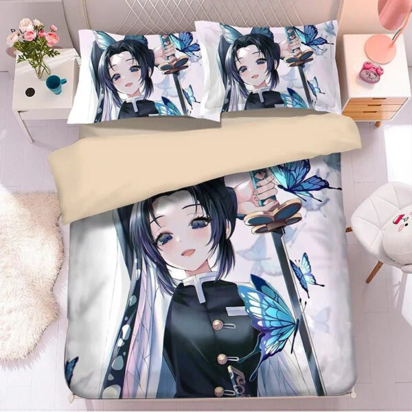 Housse De Couette Demon Slayer Kimetsu No Yaiba 4 Parure de lit Ensemble De Literie