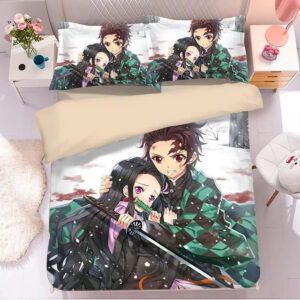 Housse De Couette Demon Slayer Kimetsu No Yaiba 20 Parure de lit Ensemble De Literie