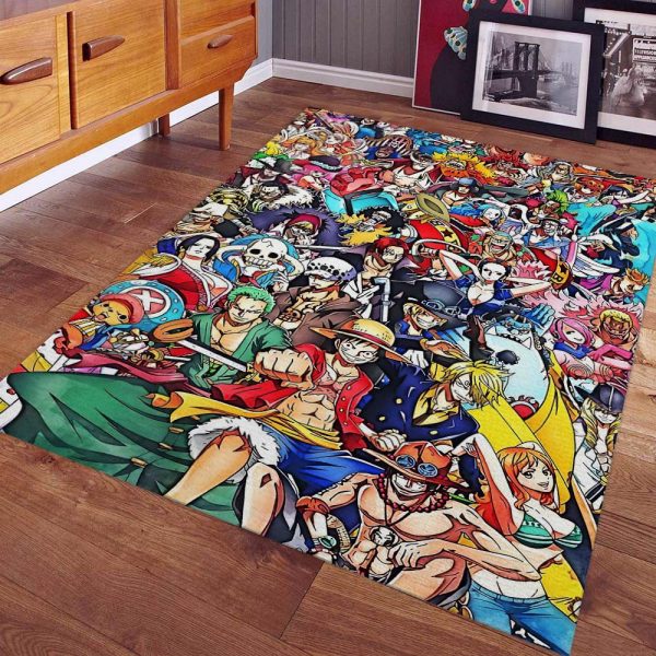 Tapis One Piece Luffy Et Tous Les Personnages 1007 Tapis Chambre – Image 2