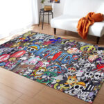 Tapis Logo One Piece Tous Les Personnages Tapis Chambre
