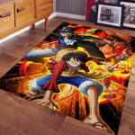Tapis One Piece Luffy Et Tous Les Personnages 1012 Tapis Chambre