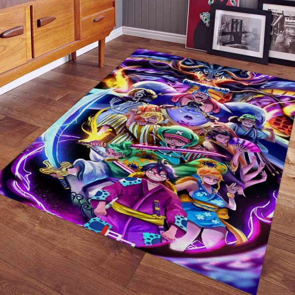 Tapis One Piece Luffy Et Tous Les Personnages 1009 Tapis Chambre – Image 2