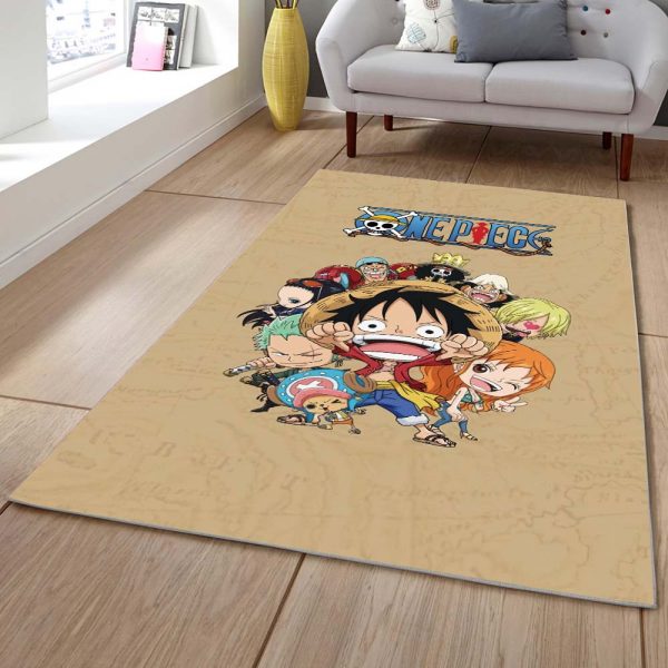 Tapis One Piece Luffy Et Tous Les Personnages 1010 Tapis Chambre – Image 2