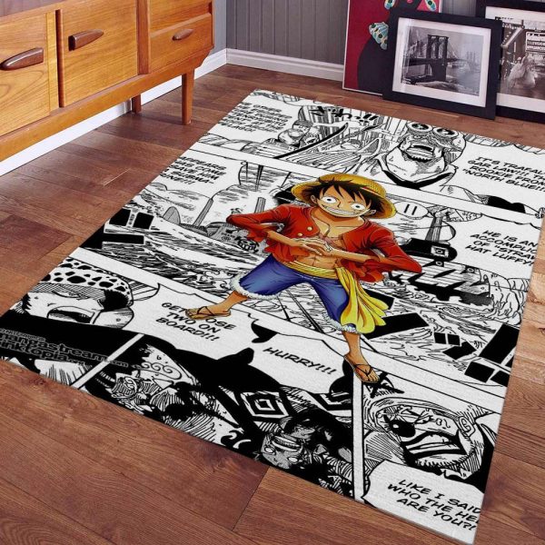 Tapis Monkey D. Luffy One Piece Manga 2 Tapis Chambre – Image 2