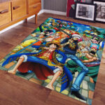 Tapis One Piece Luffy Et Tous Les Personnages 1005 Tapis Chambre