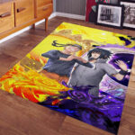 Tapis Naruto Uzumaki Et Sasuke Uchiwa 1002 Tapis Chambre