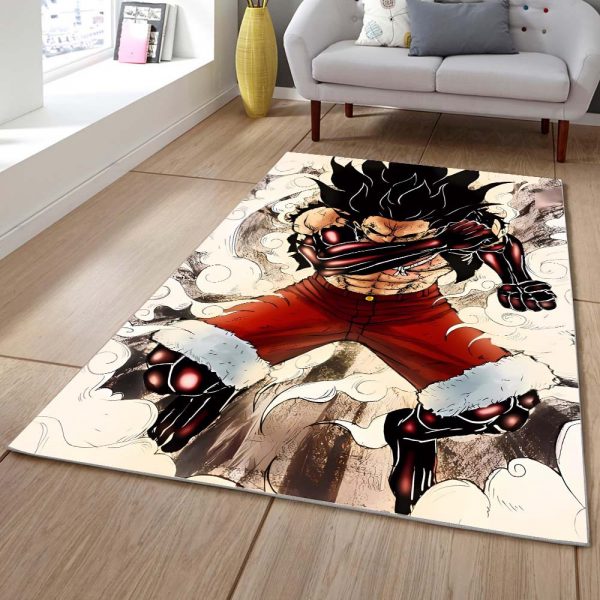 Tapis Monkey D Luffy One Piece Gear 4 Homme Serpent Tapis Chambre – Image 2