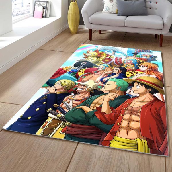 Tapis One Piece Luffy Et Tous Les Personnages 1008 Tapis Chambre – Image 2