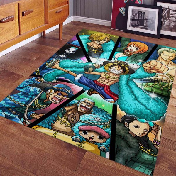 Tapis One Piece Luffy Et Tous Les Personnages 1011 Tapis Chambre – Image 2