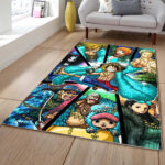 Tapis One Piece Luffy Et Tous Les Personnages 1011 Tapis Chambre