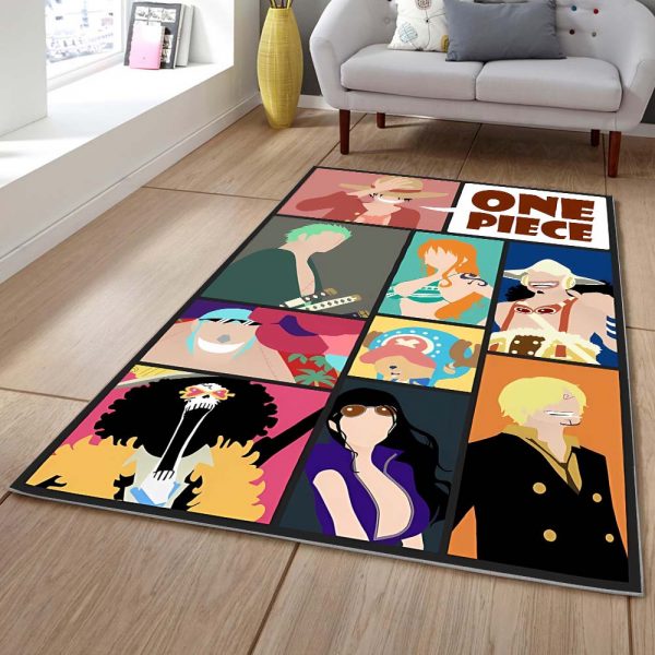 Tapis Monkey D. Luffy Et Ses Amis 02 Tapis Chambre – Image 2