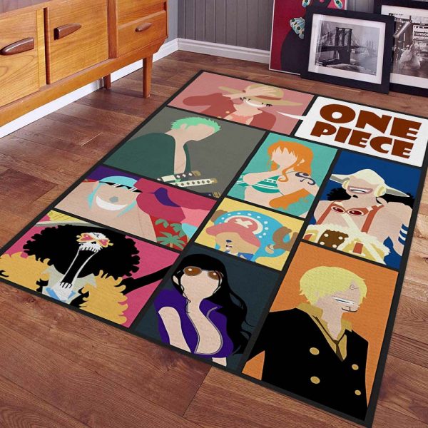 Tapis Monkey D. Luffy Et Ses Amis 02 Tapis Chambre