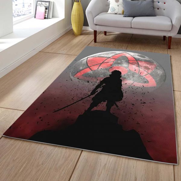 Tapis Sasuke Sharingan Lune De Sang 1001 Tapis Chambre