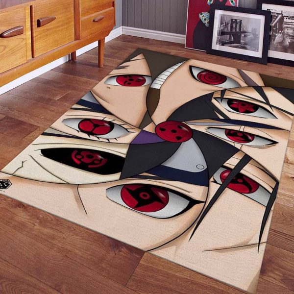 Tapis Sharingan D'Uchiha Akatsuki Tapis Chambre – Image 2