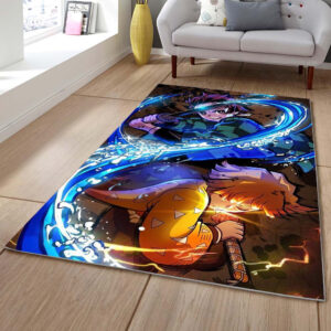 Tapis Zenitsu Tanjiro Demon Slayer Kimetsu No Yaiba Tapis Chambre