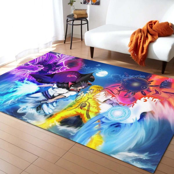 Tapis Naruto Et Uchiha Itachi Se Battent Tapis Chambre – Image 2