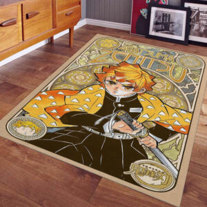 Tapis Zenitsu Demon Slayer Kimetsu No Yaiba Tapis Chambre